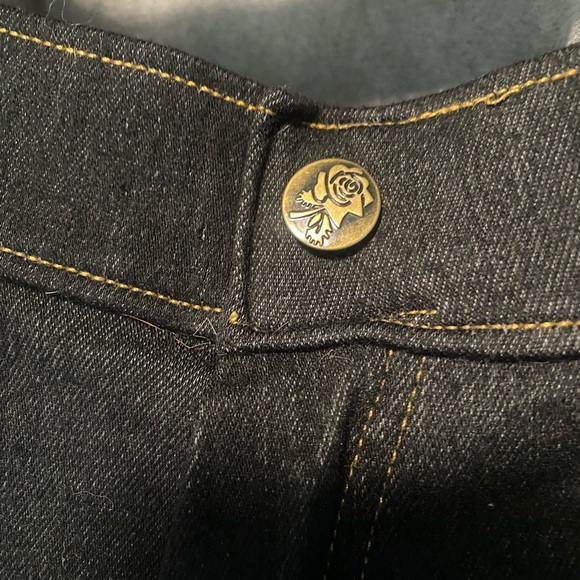 My Style 2X Jegging in Faux Dark Demin - Picture 2 of 7